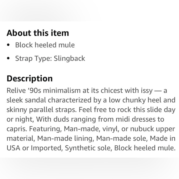 Steve Madden LIKE NEW!! Issy Black Block Heel Mule Sandal, 6.5 - Picture 5 of 5